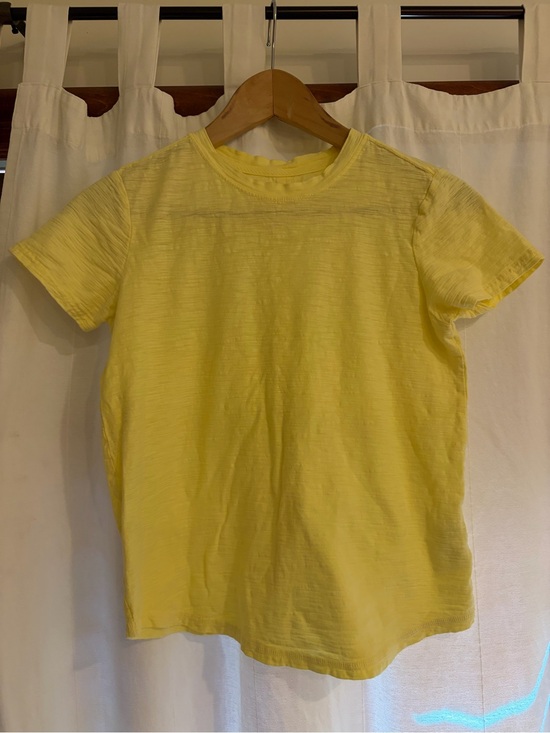 Pilcro Tops - Pilcro Anthropologie Pale Yellow Crewneck Tee
